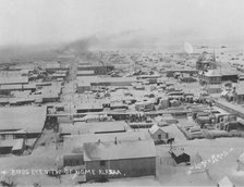 Bird's eye view of Nome with snow, between c1900 and c1930. Creator: Lomen Brothers.