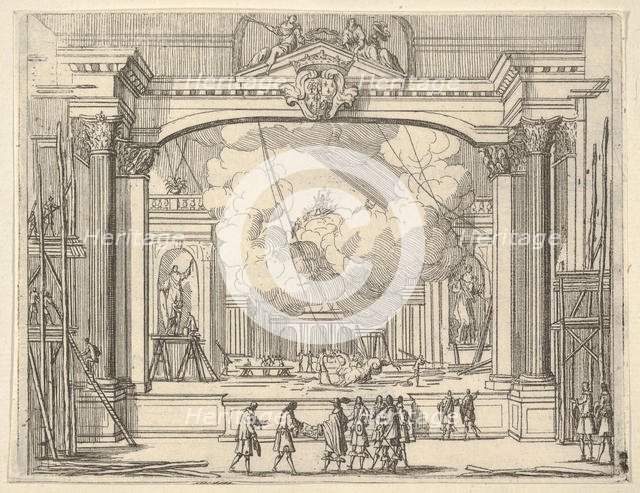 Francesco I d'Este Orders Fête Decorations, from L'Idea di un Principe ed Eroe Cristiano i..., 1659. Creator: Bartolomeo Fenice.