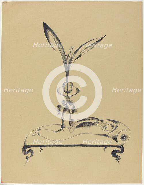 Der Männ mit dem Holzbein Träumt (The Man with the Wooden Leg Dreams), 1920. Creator: Heinrich Hoerle.