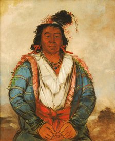 Hose-put-o-káw-gee, a Brave, 1834. Creator: George Catlin.