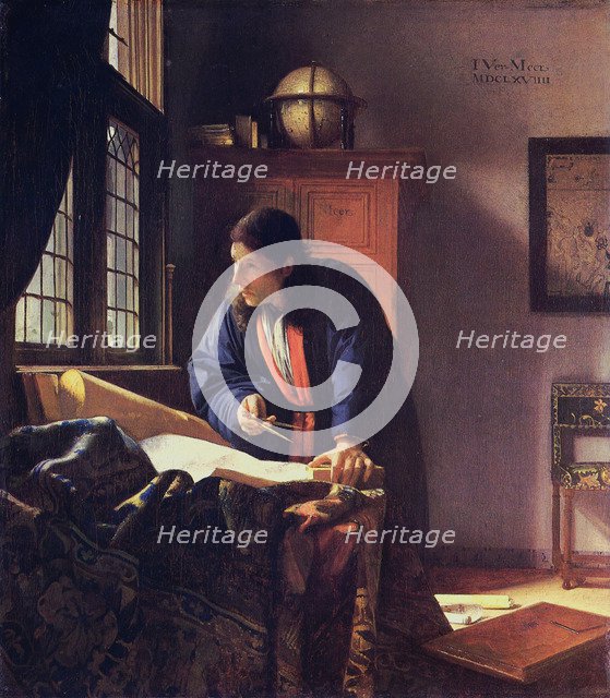 The Geographer, 1668-1669. Artist: Vermeer, Jan (Johannes) (1632-1675)
