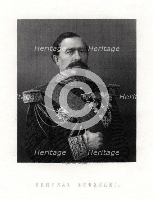 Charles Denis Sauter Bourbaki, French general, 19th century. Artist: Unknown
