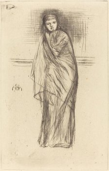 The Model Resting, 1870. Creator: James Abbott McNeill Whistler.