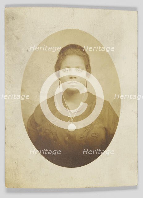 Photographic postcard of unidentified woman, 1917-1930. Creator: Unknown.