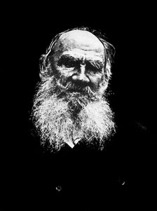 Leo Tolstoy, Russian novelist, c1900 (1956). Artist: Unknown