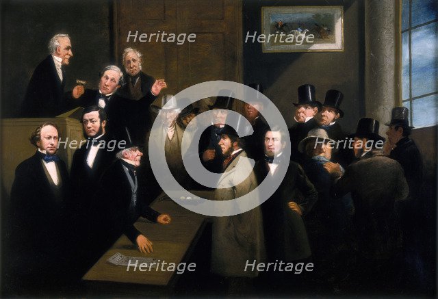 'A West Indian Sugar Sale', c1860. Artist: Unknown