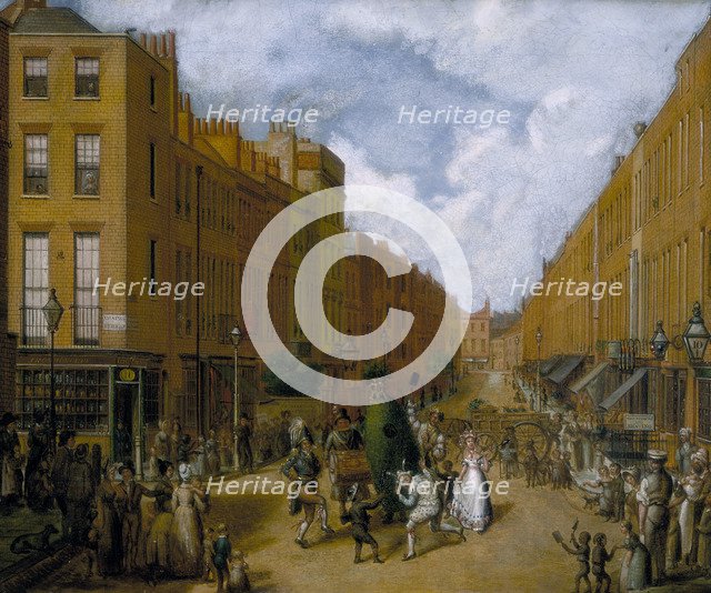 'Sweeps' Day in Upper Lisson Street, Paddington', late 1830s. Artist: Unknown