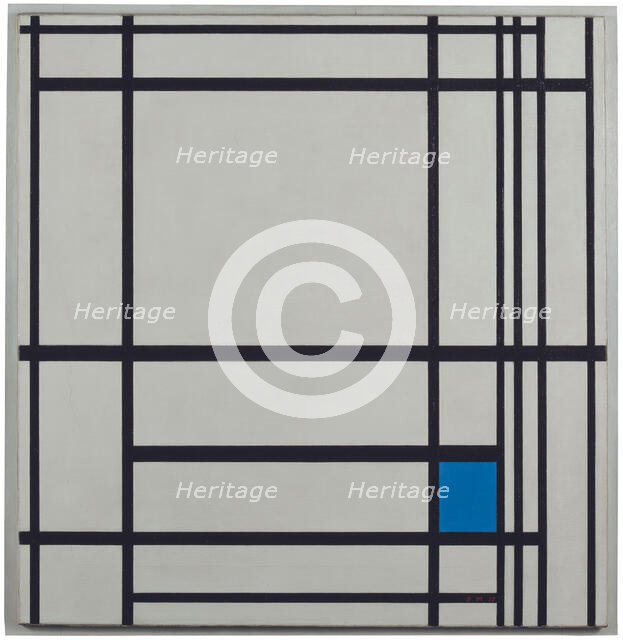 Compositie met lijnen en met kleur: III, 1937. Creator: Mondrian; Piet (1872-1944).