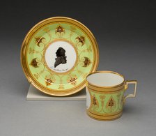 Coffee Cup and Saucer, Vienna, c. 1803. Creator: Vienna State Porcelain Manufactory.