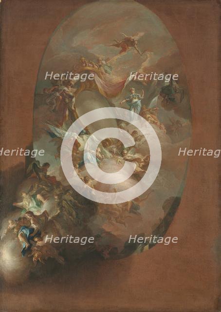 Study for "The Apotheosis of Ferdinand IV and Maria Carolina, King and Queen of Naples"…, c. 1781. Creator: Pietro Bardellino (Italian, 1728-1810).