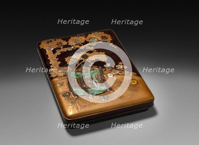 Inkstone Case and Lid, 19th century. Creator: Unknown.