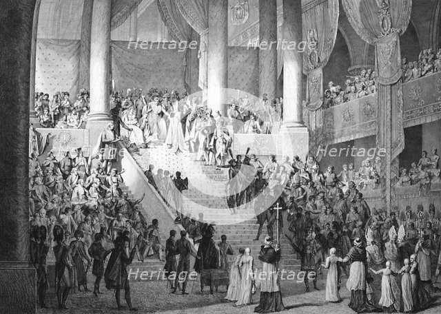 'Consecration of Napoleon and Coronation of Josephine by Pope Pius VII, 2nd December 1804.  Creator: Unknown.