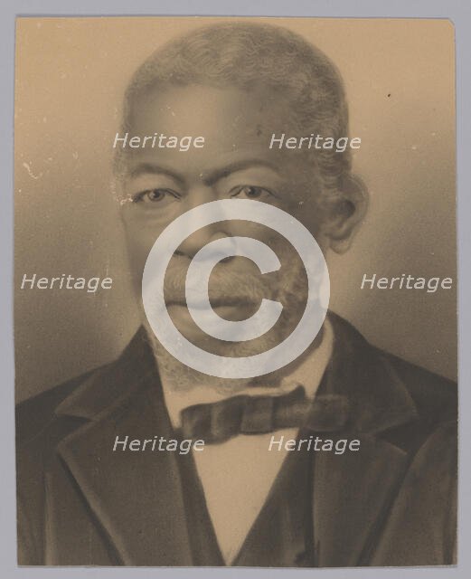 Photographic crayon portrait of Squire May, late 19th century. Creator: Unknown.