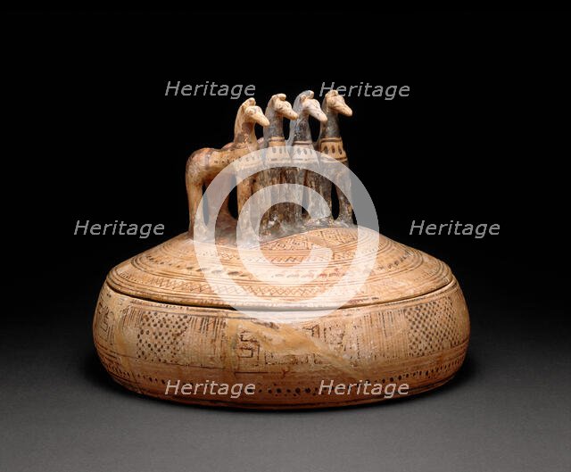 Pyxis (Container for Personal Objects), 730-720 BCE. Creator: Unknown.