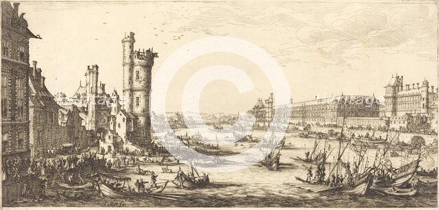 View of the Louvre, 1629. Creator: Jacques Callot.