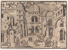 The Church of the Holy Sepulchre, Jerusalem, ca. 1546. Creator: Domenico dalle Greche.