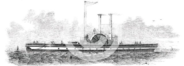 Mr. Peter Borrie's Patent Safety Iron Twin Steamer, 1850. Creator: Unknown.