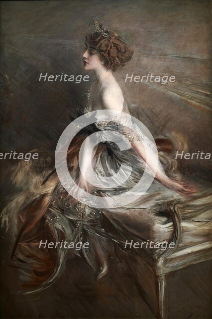 Portrait of Princess Marthe Bibesco (1886-1973), 1911. Creator: Boldini, Giovanni (1842-1931).