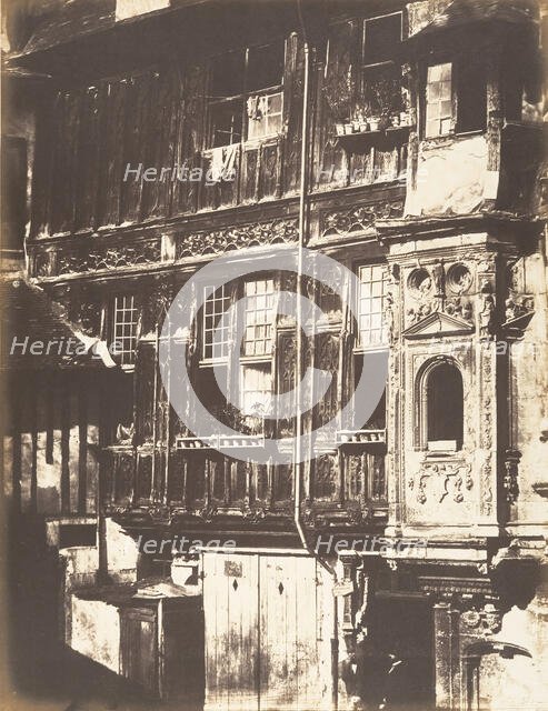 Cloitre Saint-Amand, Rouen, 1852-53. Creator: Edmond Bacot.