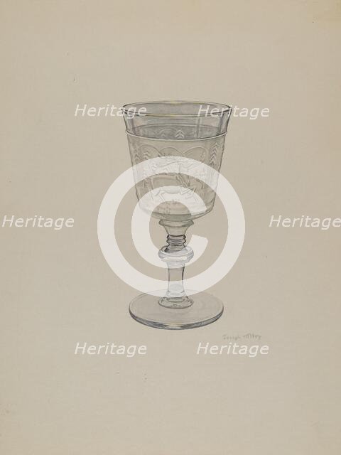 Goblet, c. 1940. Creator: Joseph Mitry.