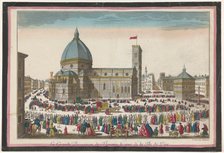 View of the Duomo in Florence with a procession on Corpus Christi, 1745-1775. Creator: Anon.