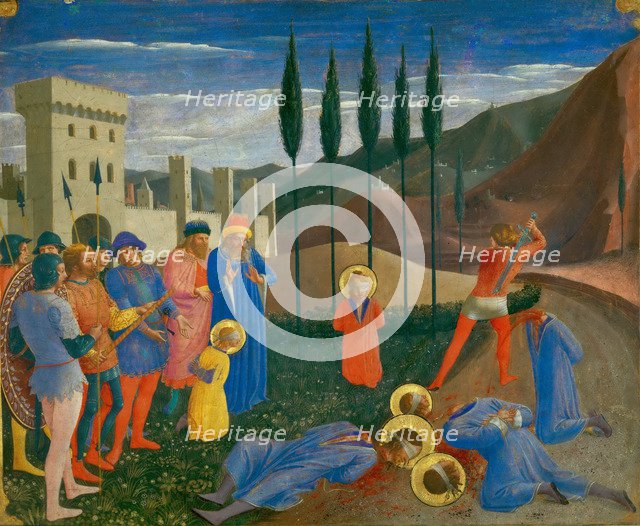 The Beheading of Saint Cosmas and Saint Damian, c. 1440. Artist: Angelico, Fra Giovanni, da Fiesole (ca. 1400-1455)