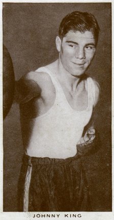 Johnny King, British boxer, 1938. Artist: Unknown