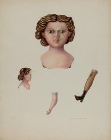 Doll (Composition), c. 1941. Creator: Archie Thompson.