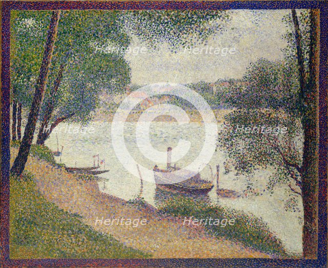 Gray Weather, Grande Jatte, ca. 1886-88. Creator: Georges-Pierre Seurat.