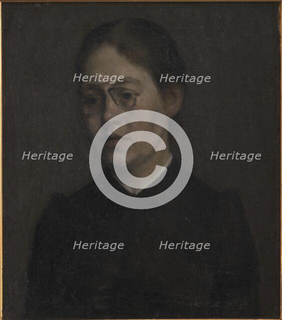 The Painter Elisabeth Wandel, 1890. Creator: Vilhelm Hammershøi.