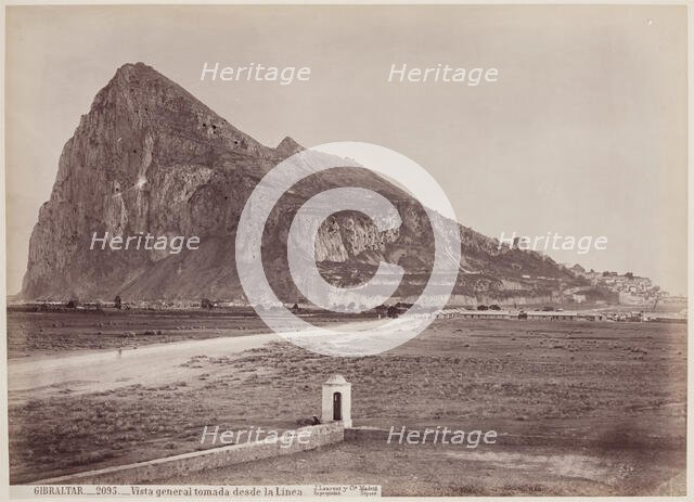 Gibraltar, General View from the Boundary, between 1875 and 1900. Creator: Juan Laurent.