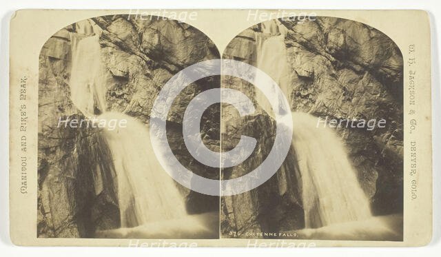 Cheyenne Falls, 1879/92. Creator: William H. Jackson.