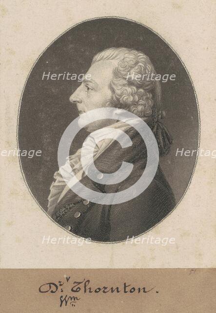 William Thornton, 1804. Creator: Charles Balthazar Julien Févret de Saint-Mémin.