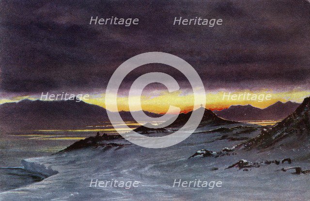 'Hut Point, Midnight, March 27th, 1911', (1913). Artist: Edward Wilson.