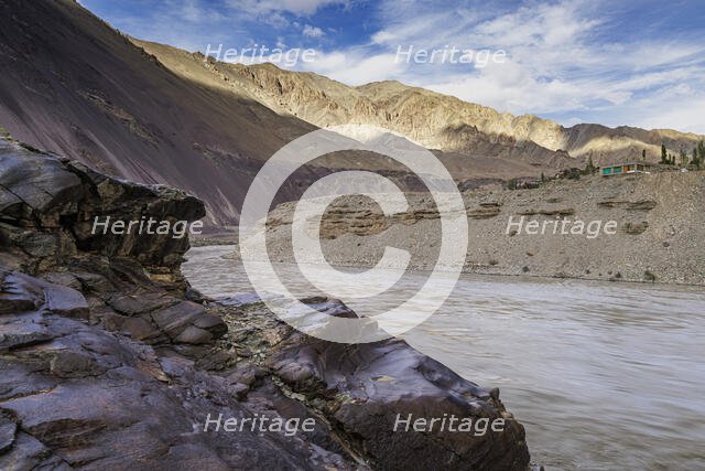 Indus River, Uleytokpo, Ladakh, India, 2023. Creator: Peter Thompson.