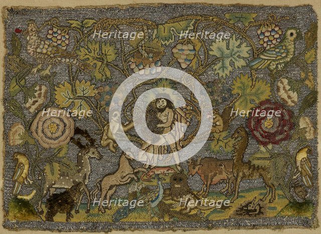 Orpheus Charming the Animals, England, first half 17th century. Creator: Unknown.