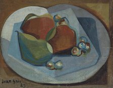 Still life with fruit, 1923. Creator: Gris, Juan (1887-1927).