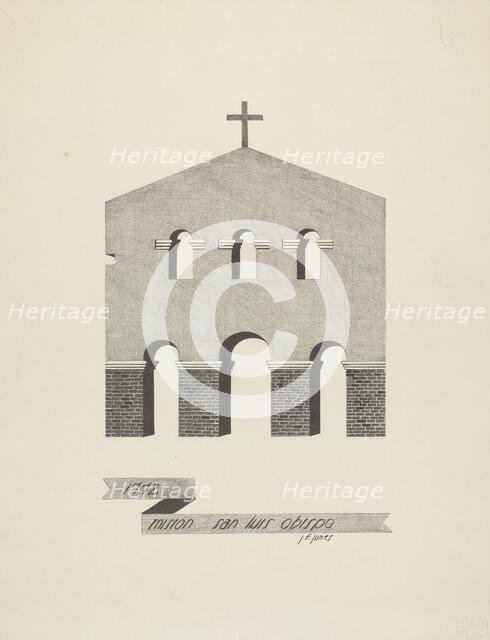 Mision San Luis Obispo, 1935/1942. Creator: James Jones.