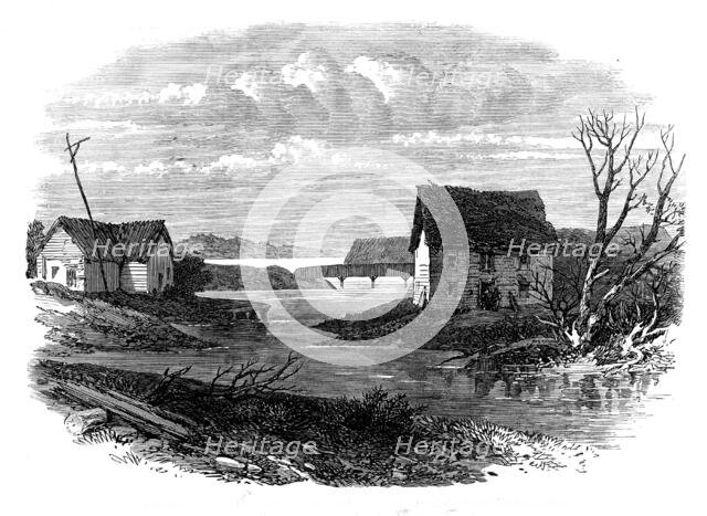 Chicago in 1830: Wolf's Point, at the junction of the north and south river branches, 1871. Creator: Unknown.