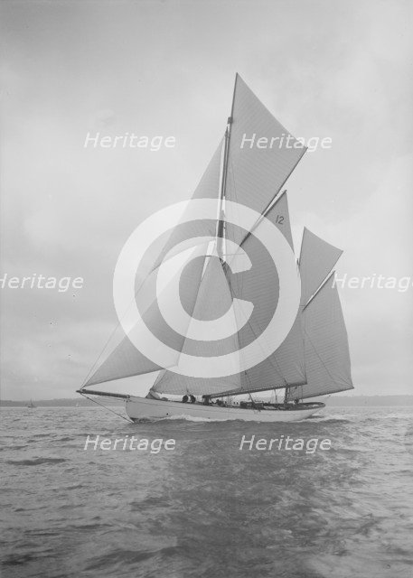 The 96 ft ketch 'Julnar', 1911. Creator: Kirk & Sons of Cowes.