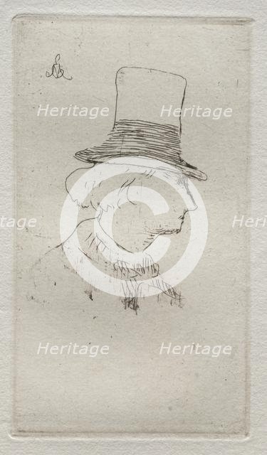 Baudelaire de profil. Creator: Edouard Manet (French, 1832-1883).