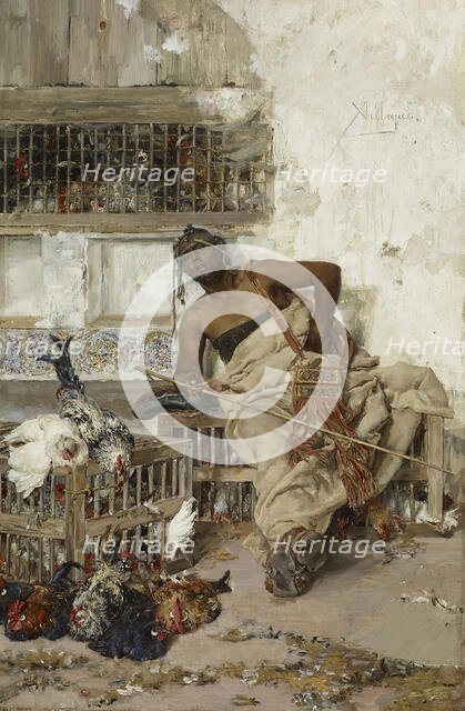 Poultry Market, Tangiers, before 1881. Creator: José Villegas Cordero.