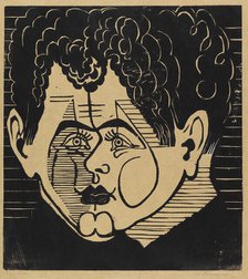 Portrait of René Crevel (1900-1935) , 1933. Creator: Kirchner, Ernst Ludwig (1880-1938).