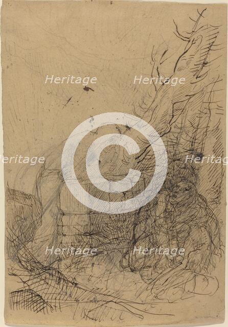 Death and the Woodcutter. Creator: Alphonse Legros.