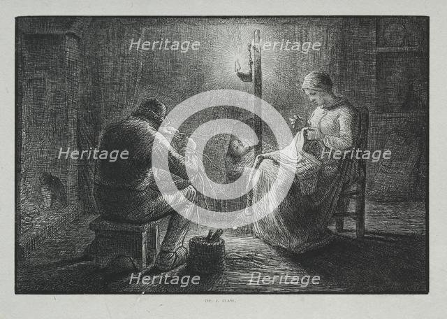 Four Hours of the Day: Night, 1860. Creator: Adrien Lavieille (French, 1818-1862).