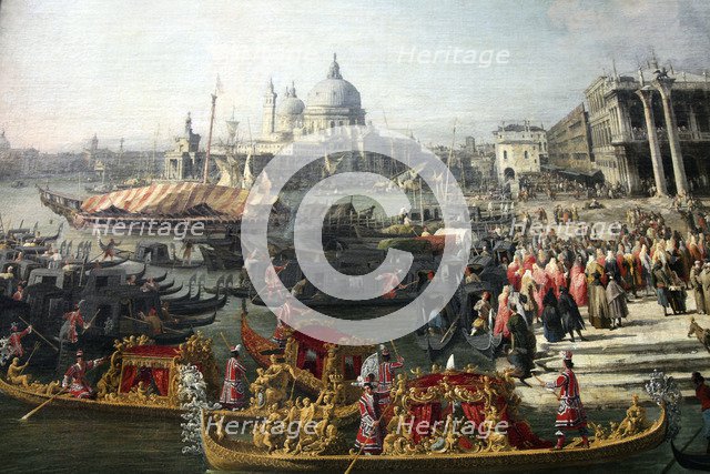 'Reception of the French Ambassador in Venice', 1726-1727. Artist: Canaletto