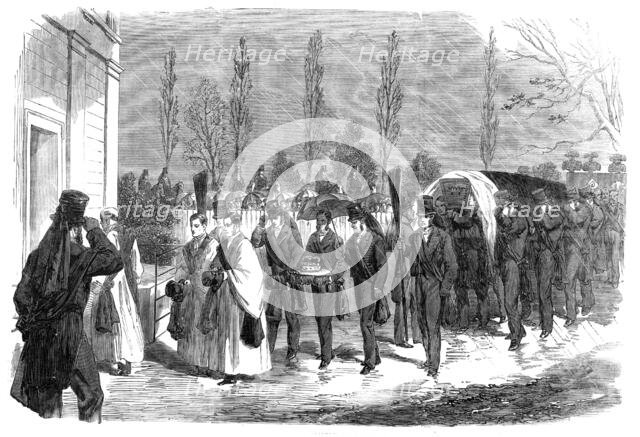 The funeral of the Duke of Newcastle at Markham Clinton, Notts., 1864. Creator: Unknown.