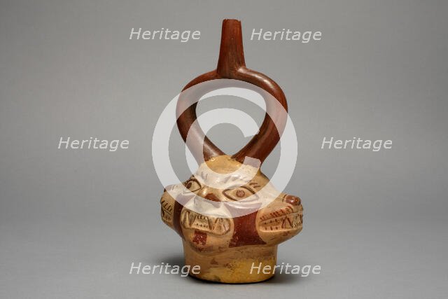 Stirrup Vessel in the Form of Multi-Headed Feline Being, A.D. 250/500. Creator: Unknown.