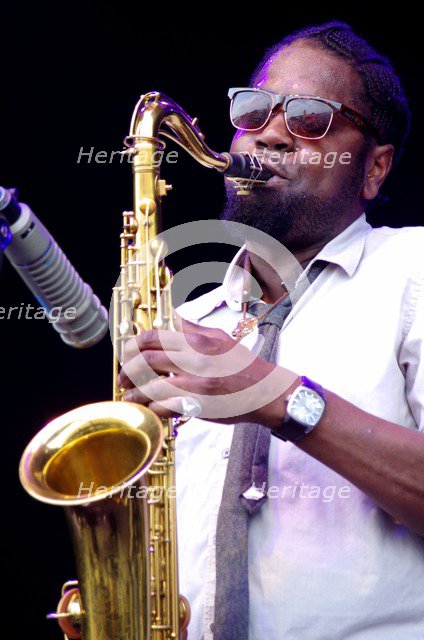 Soweto Kinch, Love Supreme Jazz Festival, Glynde, East Sussex, 2013. Artist: Brian O'Connor