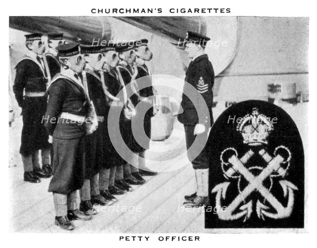 Petty Officer, 1937.Artist: WA & AC Churchman